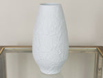 1970's Leaf Bisque White Porcelain Bavarian Heinrich Vase