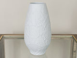 1970's Leaf Bisque White Porcelain Bavarian Heinrich Vase