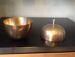 Vintage 1960's Brass Apple Bowl