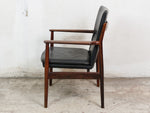1960s Arne Vodder Rosewood and Leather Armchairs/Desk Chair Model 431
