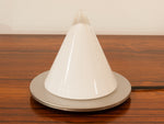 1970s German Peill Putzler Blown Glass Conical Table Lamp