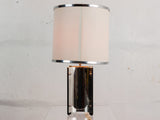 Pair of 1960's Sciolari Chrome Table Lamps