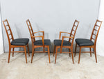 Set of 8 Danish Teak Ladder back Niels Koefoed Dining Chairs for Koefoed Hornslet
