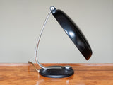 Vintage 1960's German Black and Chrome Desk Lamp