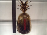 VINTAGE LARGE BRASS PINEAPPLE ICE BUCKET