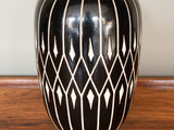 MIDCENTURY ANTON PIESCHE SGRAFFITO DIAMOND GERMAN POTTERY VASE