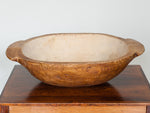 Vintage Small Handmade Wooden Dough Bowl