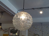 German Large Clear Glass Globe Light