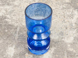 1970s Finnish Riihimaki Lasi Oy Blue Glass Vase No 1472
