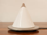 1970s German Peill Putzler Blown Glass Conical Table Lamp