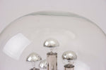 1970's Space Age Doria Glass and Chrome Globe Table Lamp