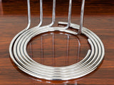 Chrome Circular Five Candle Candleholder