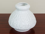 1960s AK Kaiser White Porcelain Crocodile Op Art Vase