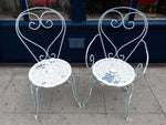 Vintage 1950s French Blue and White Garden Furniture Set