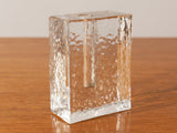 1970's German Wiesenthal Solifleur Block Glass Vase