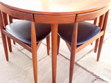 Hans Olsen for Frem Rojle Extending Dining Table & 4 Chairs