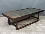 Large Vintage Print Block Coffee Table