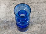 Riihimaki Hooped Blue Glass Vase by Tamara Aladin