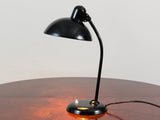 VINTAGE MODEL 6556 DESK LAMP WITH A BLACK STEM BY CHRISTIAN DELL FOR KAISER IDELL