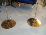 Pair of Belgium Brass Floor Lamps