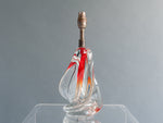 1960s Belgium Doyen Crystal Handblown Lamp Base