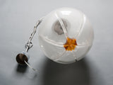 Murano Glass Flower Pendant light by Mazzega