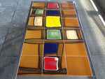 1970s Chrome and Tiled Coffee Table