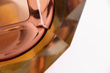 1960s Italian Murano Glass Multi Faceted Bowl Attributed to Flavio Poli