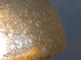 1970s Doria Leuchten Amber Glass Mushroom Table Lamp
