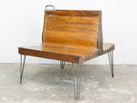 Vintage European Double Sided Wooden Bench