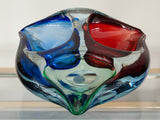 1960's TRI COLOUR MURANO ART GLASS BOWL