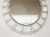 Large Mid-century Illuminated Lucite Oval German Wall Mirror