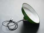 Vintage Style Enamel Industrial Green Lamp Shade