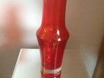 Riihimaki Lasy Oy Red Glass Vase