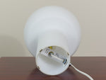 1970's Small White Opaque Lamp
