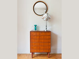 Danish Bevelled Edge Teak Mirror