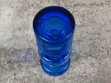 Riihimaki Hooped Blue Glass Vase by Tamara Aladin