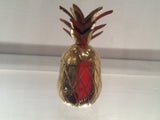 VINTAGE SMALL BRASS PINEAPPLE COCKTAIL STICK HOLDER