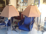 Pair of Belgium Brass Floor Lamps