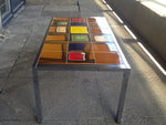 1970s Chrome and Tiled Coffee Table