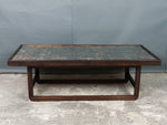 Large Vintage Print Block Coffee Table