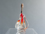 1960s Belgium Doyen Crystal Handblown Lamp Base