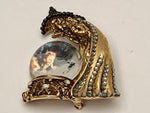 Vintage Wendy Gell Wizard of Oz Wicked Witch Crystal Ball Brooch