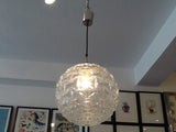 German Large Clear Glass Globe Light