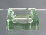 Vintage Square Heavy Glass Ashtray