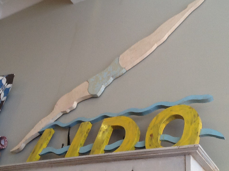 Vintage 1930's 'LIDO' Sign – retro living uk