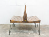 Vintage European Double Sided Wooden Bench