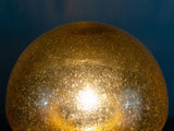 Vintage 1970s German Doria Leuchten Dark Amber Glass  Mushroom Lamp