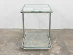 French Chrome and Glass Drinks Trolley