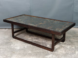 Large Vintage Print Block Coffee Table